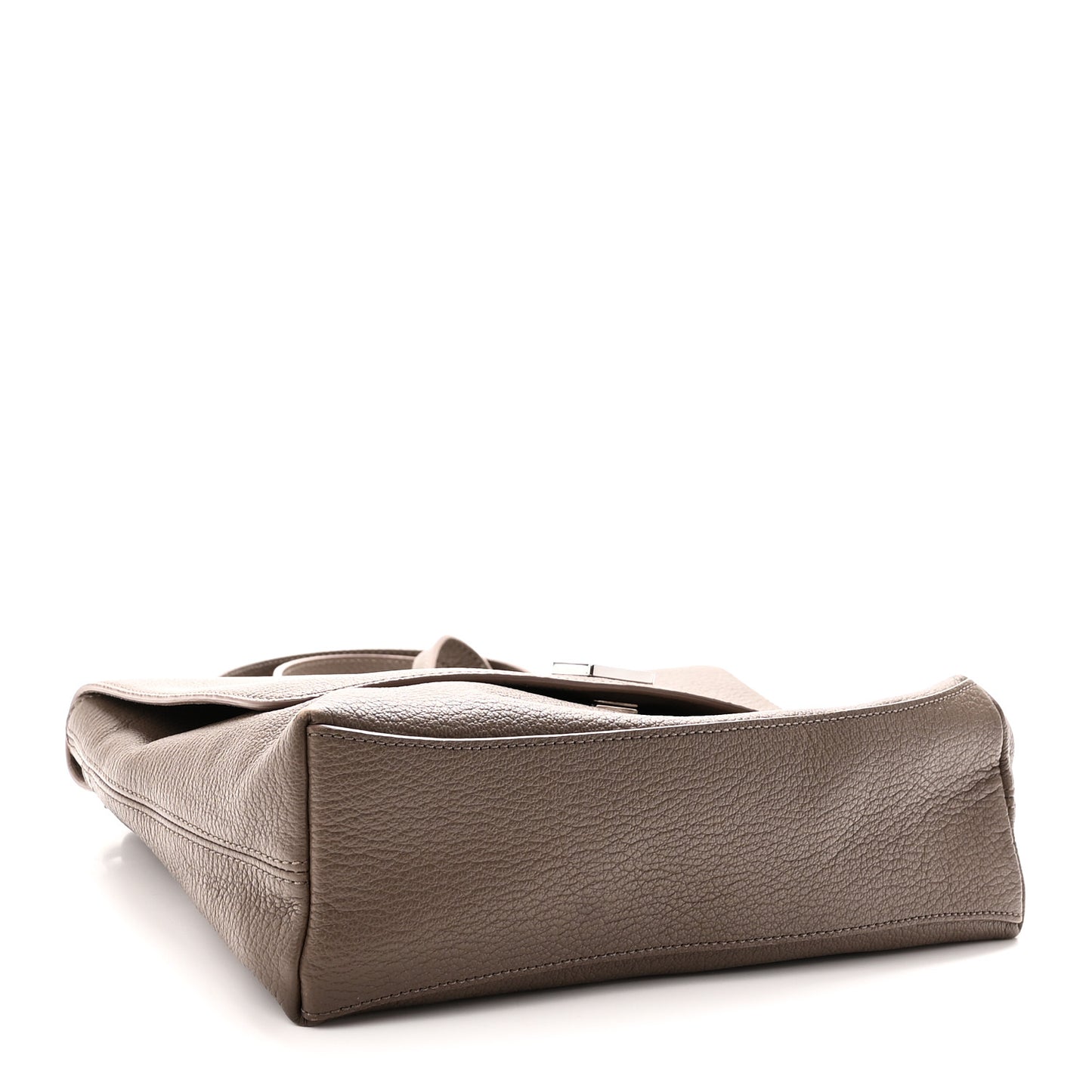 Grained Calfskin Freya Satchel Clay