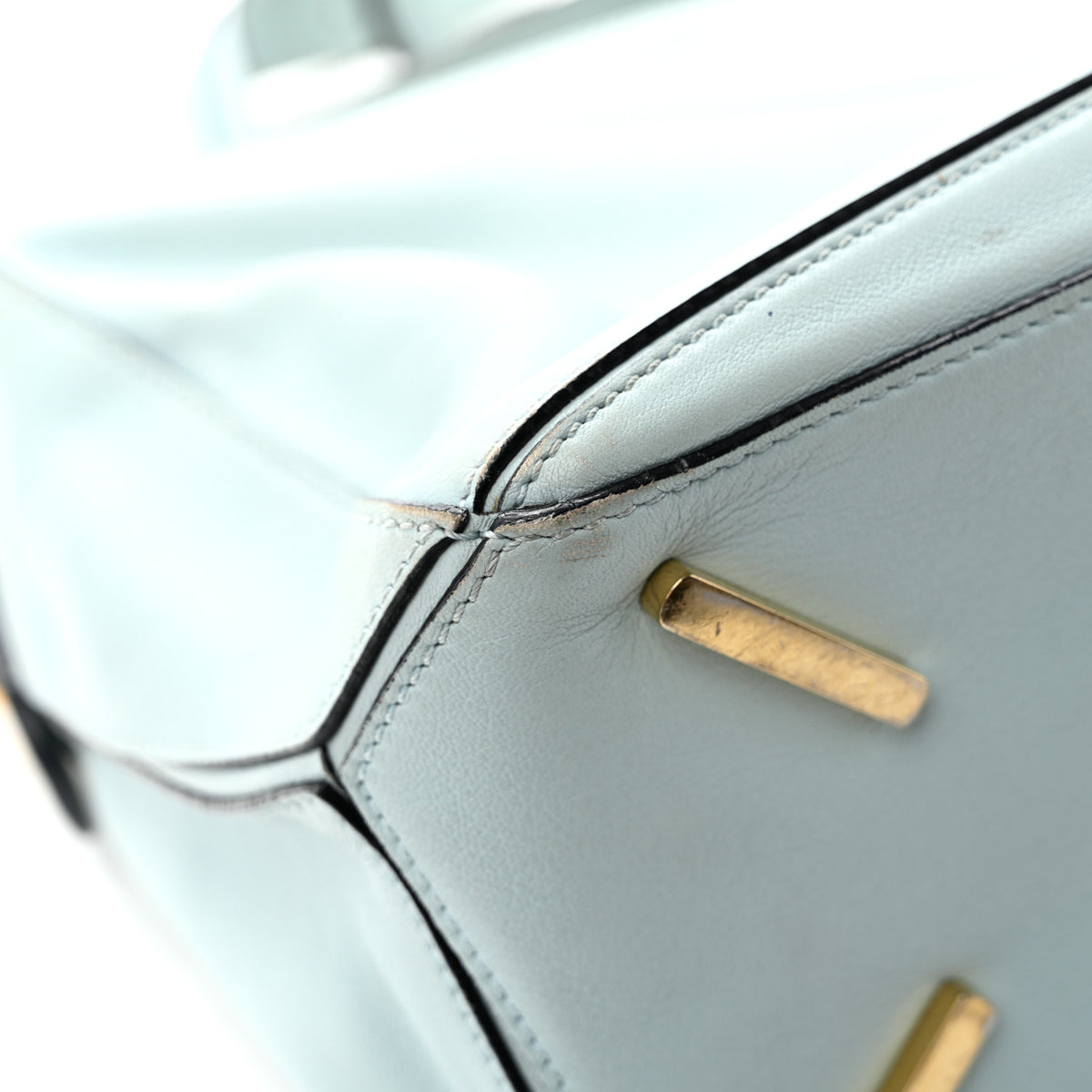 Loewe Calfskin Small Puzzle Bag Light Blue 11 of 13