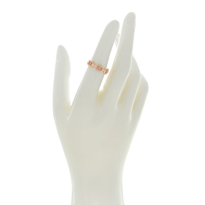 Hermes 18K Rose Gold PM Chaine d'Ancre Enchainee Ring 51 5.75 2 of 6