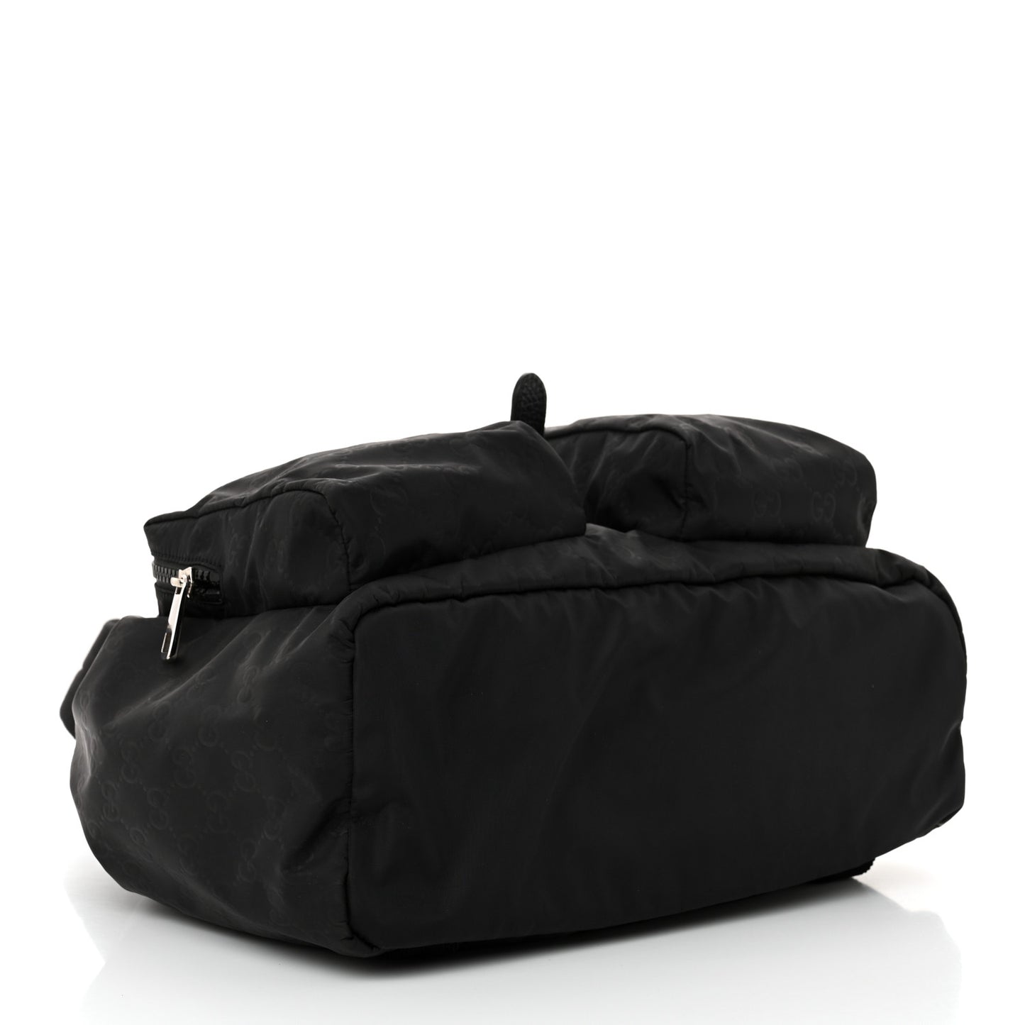 Nylon Monogram Medium Light Single Buckle Backpack Black