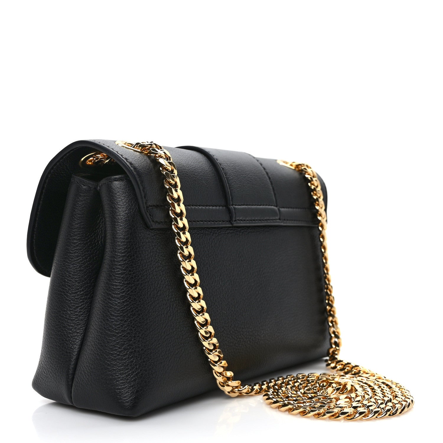 Celine Supple Calfskin Teen Victoire Black 3 of 9