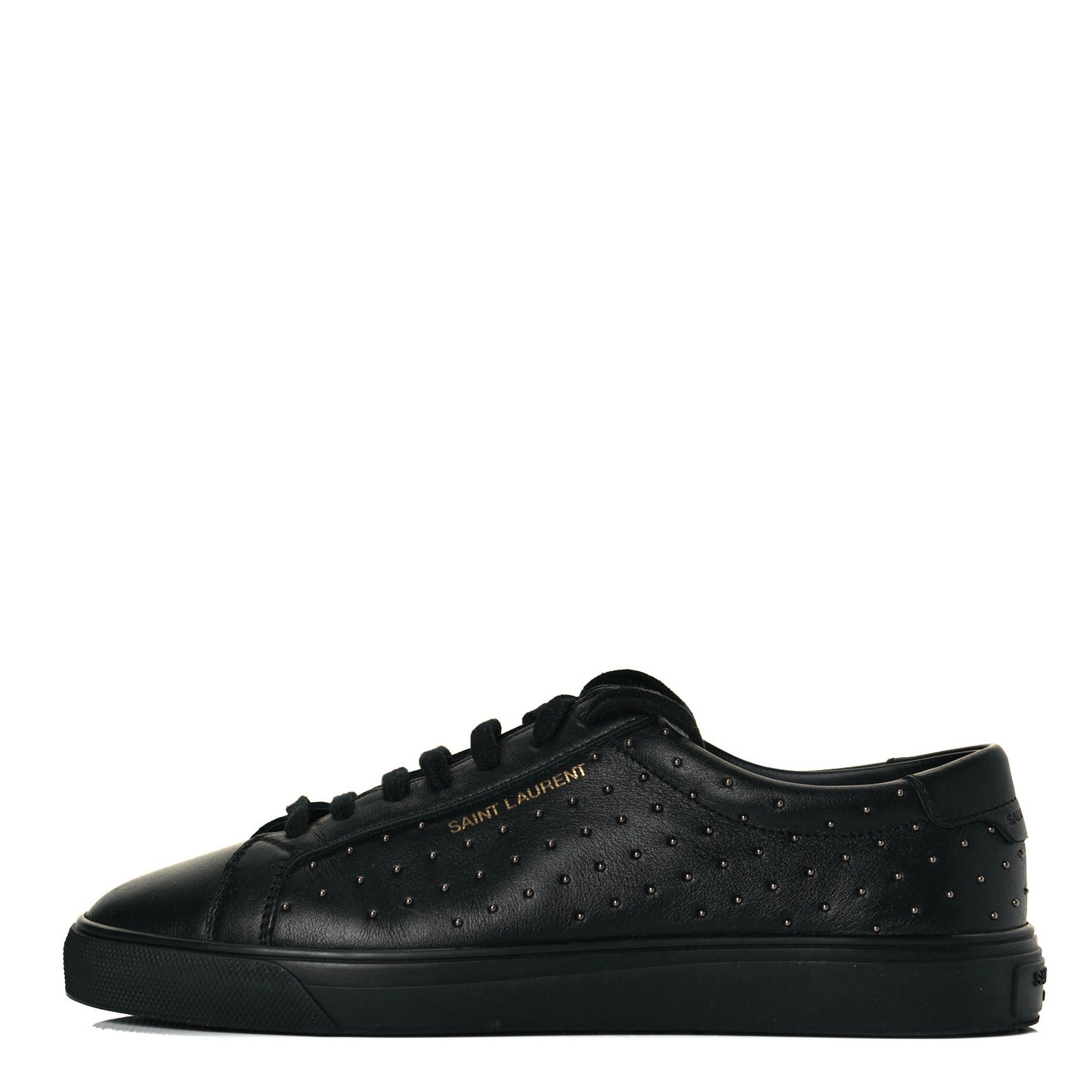 Calfskin Womens Andy Pearl Low Top Sneakers 36.5 Black