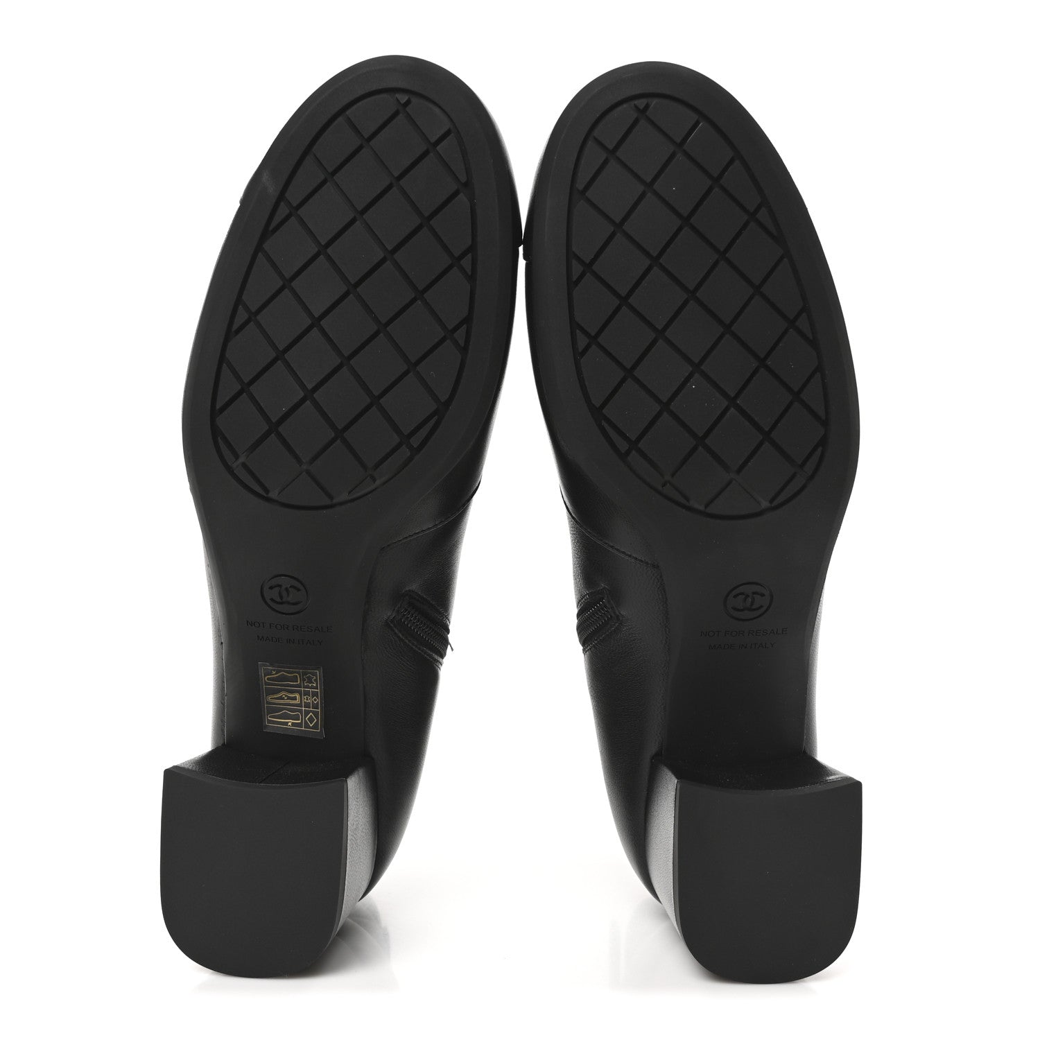 Chanel Stretch Lambskin Cap Toe CC Short Boots 41 Black 6 of 10