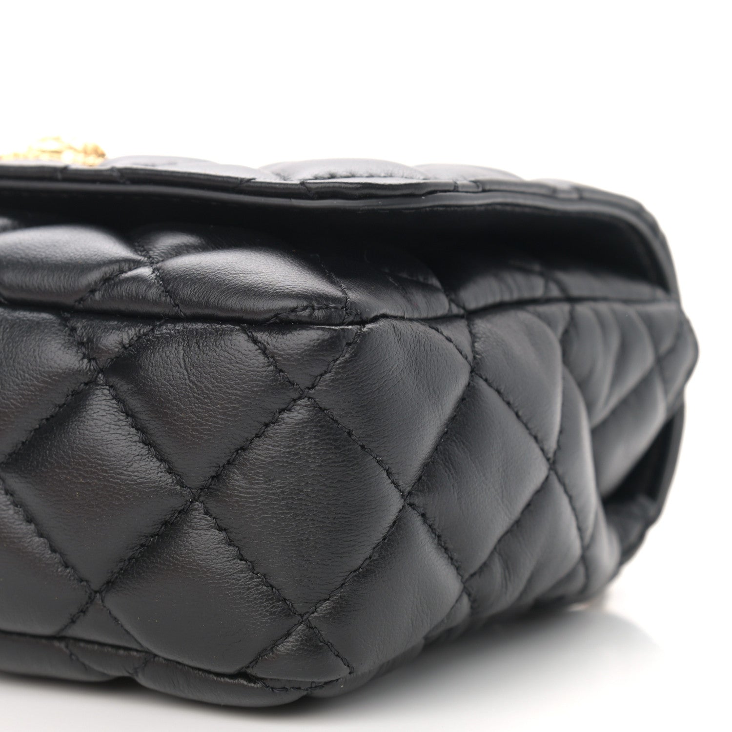 Versace Nappa Quilted Small Medusa Chain Crossbody Black 10 of 10