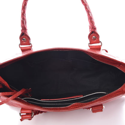 Balenciaga Agneau Classic Silver Hardware S City Rouge Groseille 6 of 8