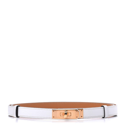Hermes Epsom Kelly Belt White 1 of 4