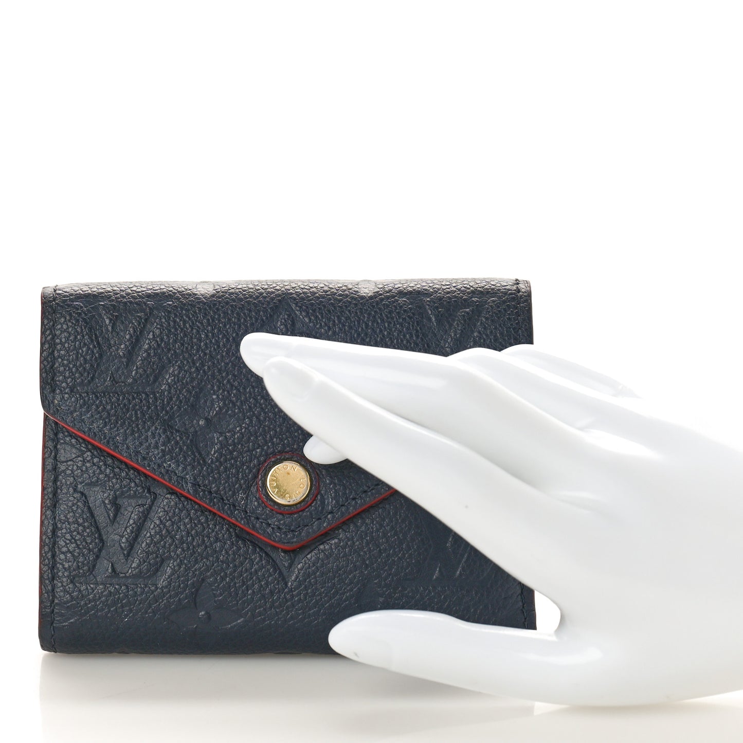 Empreinte Victorine Wallet Marine Rouge