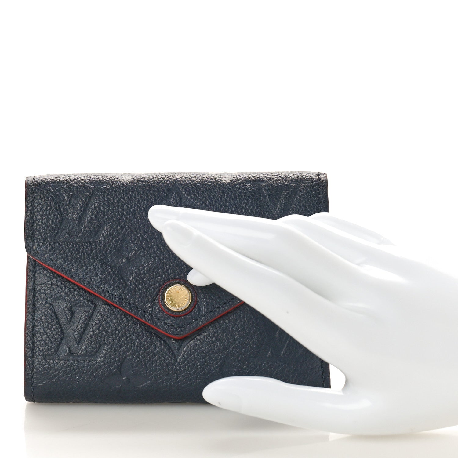 Louis Vuitton Empreinte Victorine Wallet Marine Rouge 2 of 8