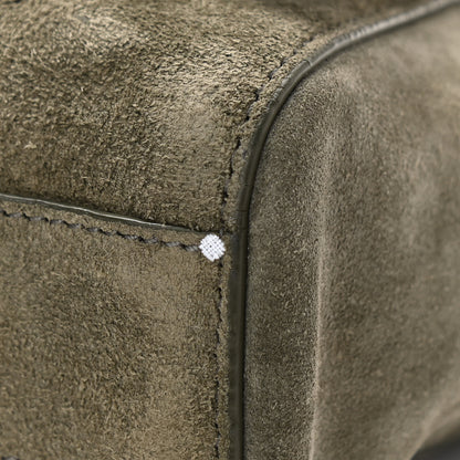 Saint Laurent Suede Medium Reversible Monogram Kate Satchel Olive 10 of 10