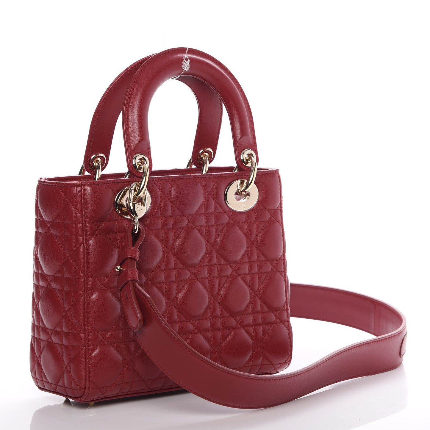 Lambskin Cannage Small My Lady Dior Red