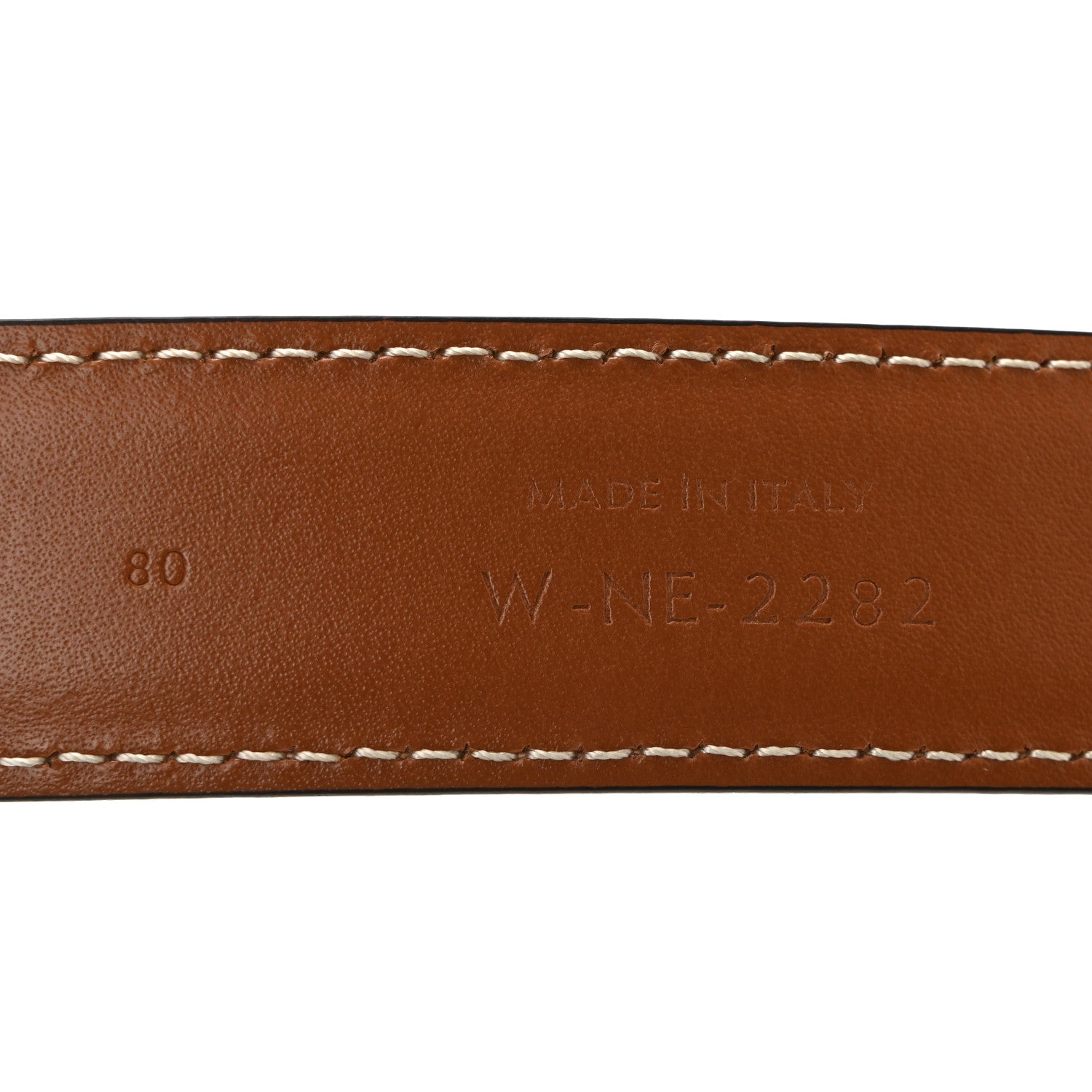 Celine Box Calfskin Medium 25mm Triomphe Belt 80 32 Tan 4 of 6