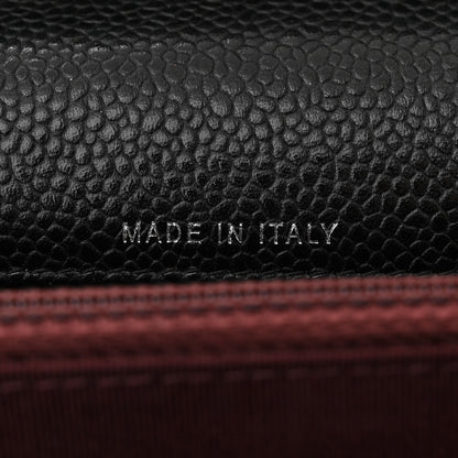 Chanel Caviar Quilted Square Wallet On Chain WOC Black 7 of 12