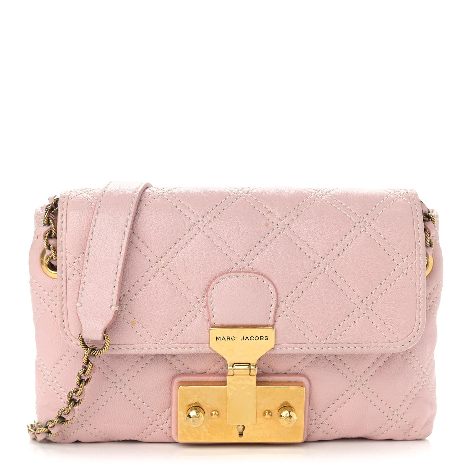 Marc Jacobs Lacquered Lambskin Baroque Single Flap Pink 1 of 12