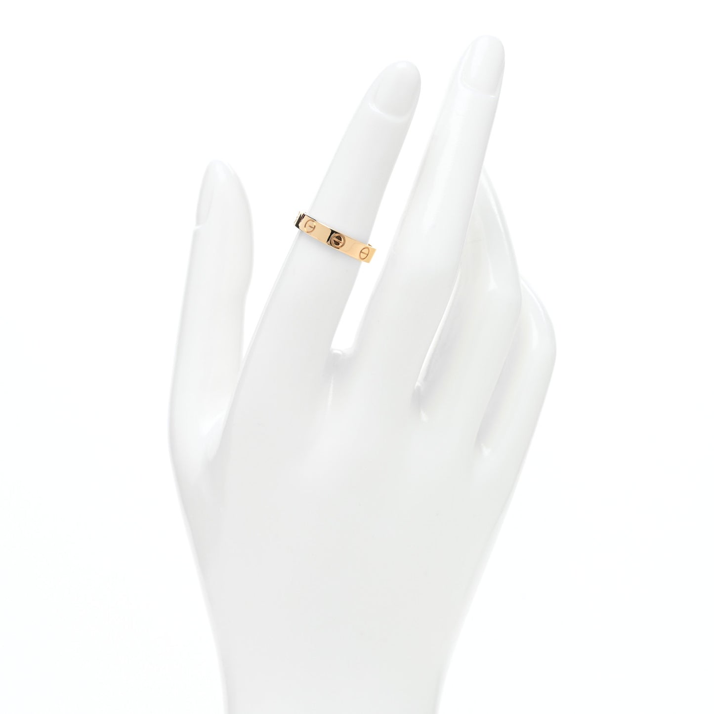 18K Yellow Gold 3.5mm LOVE Wedding Band Ring 51 5.75