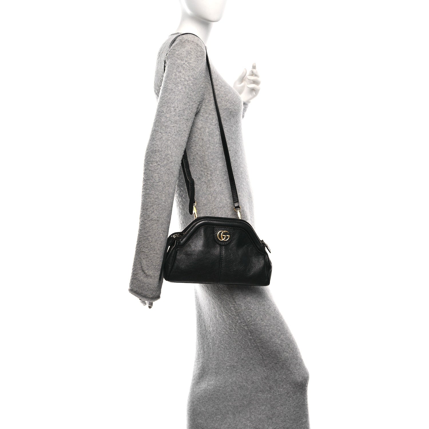 Gucci Calfskin Small Re(Belle) Crossbody Bag Black 2 of 10