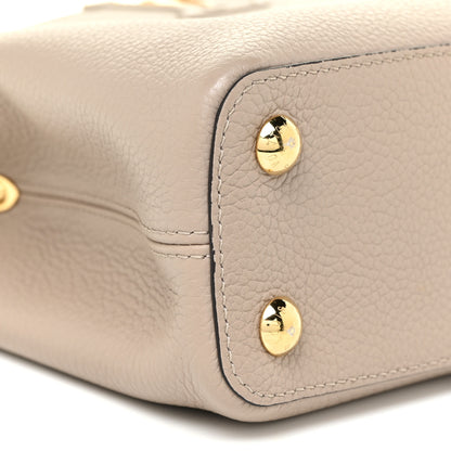 Louis Vuitton Taurillon Capucines BB Galet 9 of 13