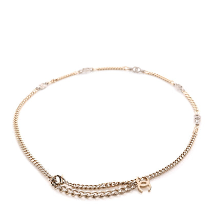 Chanel Crystal CC Chain Links Belt Gold Silver 1 of 3