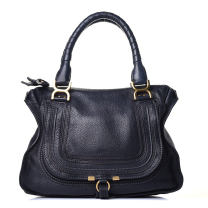 Chloe Calfskin Medium Marcie Satchel Navy 2 of 15