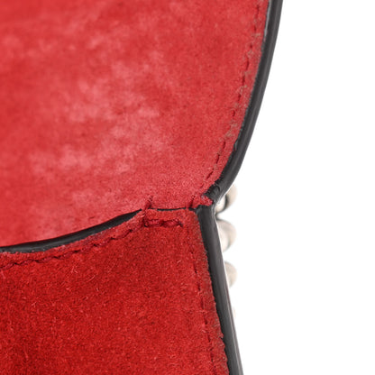 Gucci GG Supreme Monogram Suede Small Dionysus Shoulder Bag Beige Ebony Vulcanic Red 11 of 12