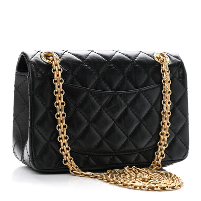 Chanel Aged Calfskin Quilted 2.55 Reissue Mini Flap Black 3 of 10