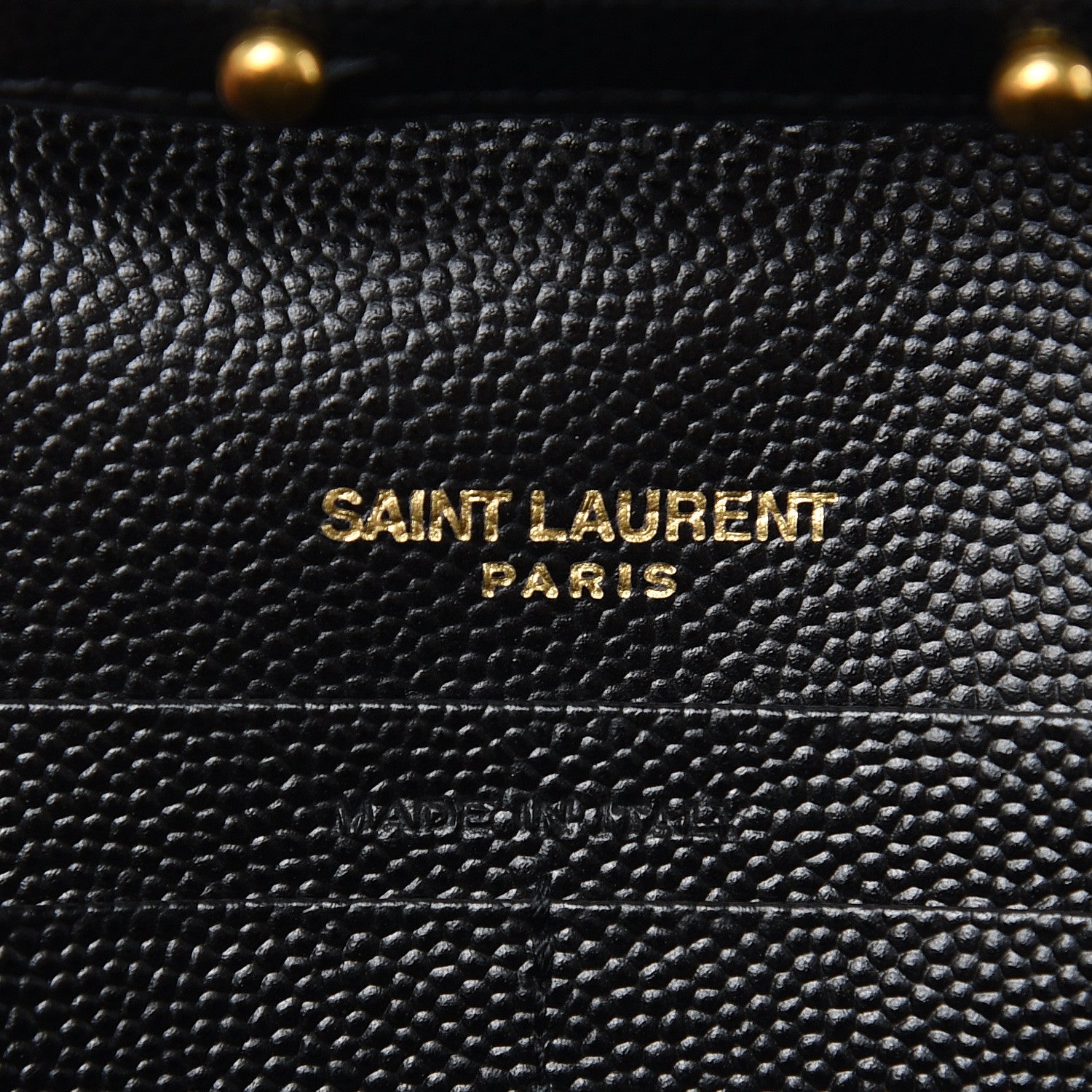 Saint Laurent Grain De Poudre Matelasse Chevron Monogram Chain Wallet Black 6 of 8