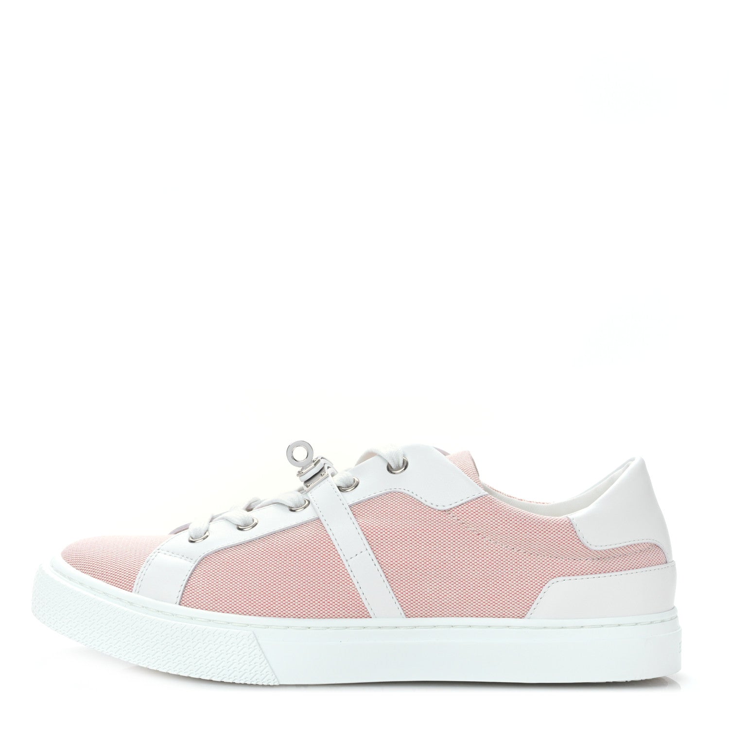 Hermes Calfskin Canvas Day Sneakers 40 Framboise White 1 of 8