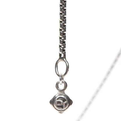 David Yurman Sterling Silver Diamond Pearl 10mm Starburst Pendant Necklace 6 of 6