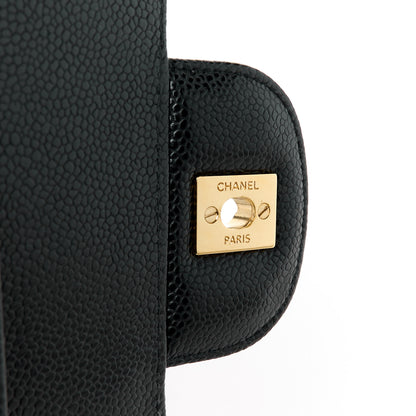 Chanel Caviar Quilted Jumbo Double Flap Black 7 of 11