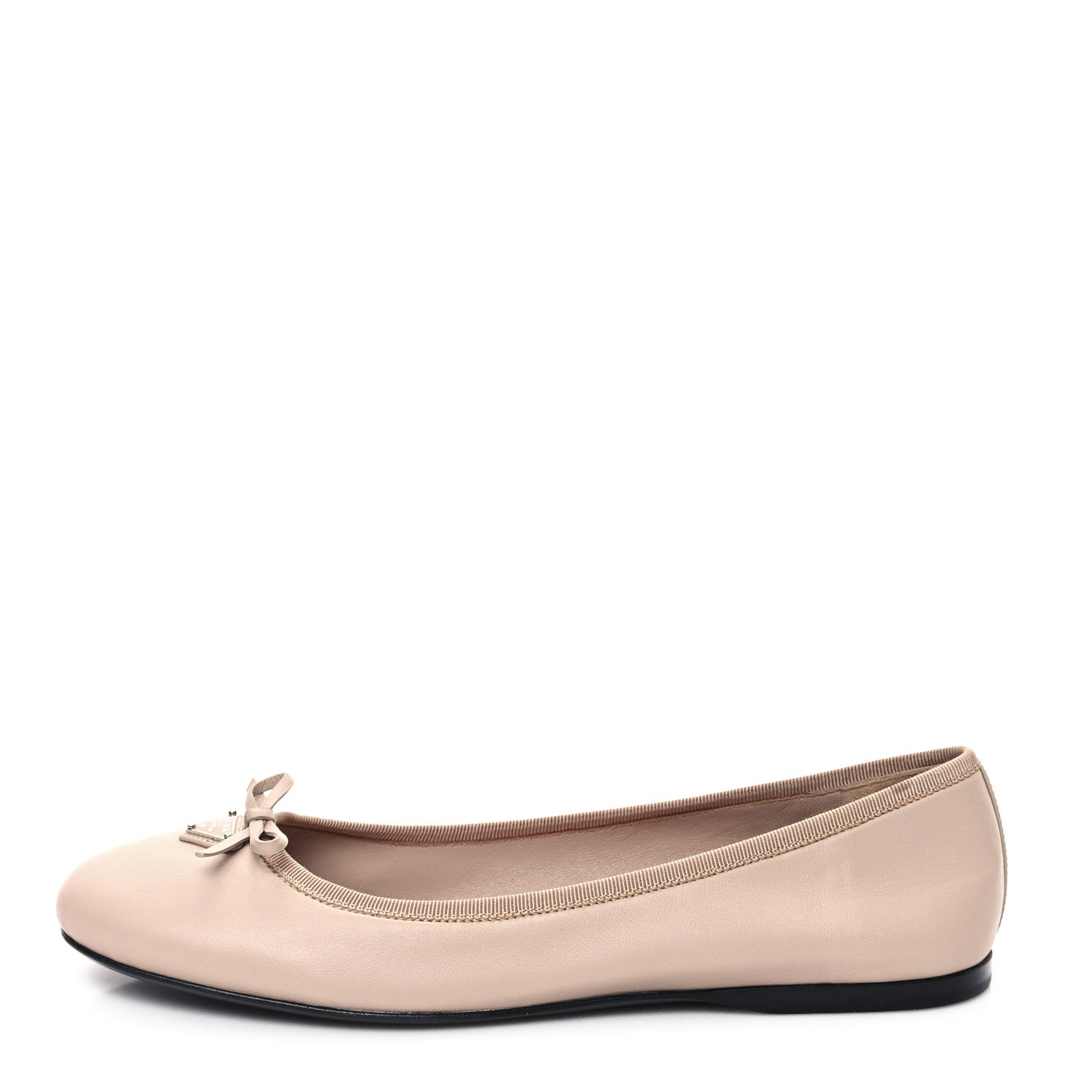 Prada Nappa Triangle Logo Ballerina Flats 40 Light Pink 1 of 11