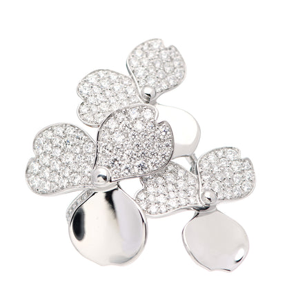 Tiffany Platinum Diamond Paper Flowers Cluster Ring 52 6 1 of 6