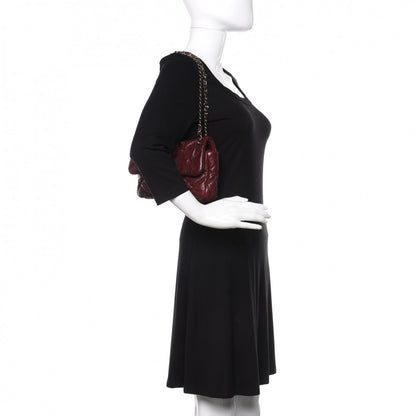 Chanel Calfskin Small Bubble Quilt Flap Burgundy 2 of 10