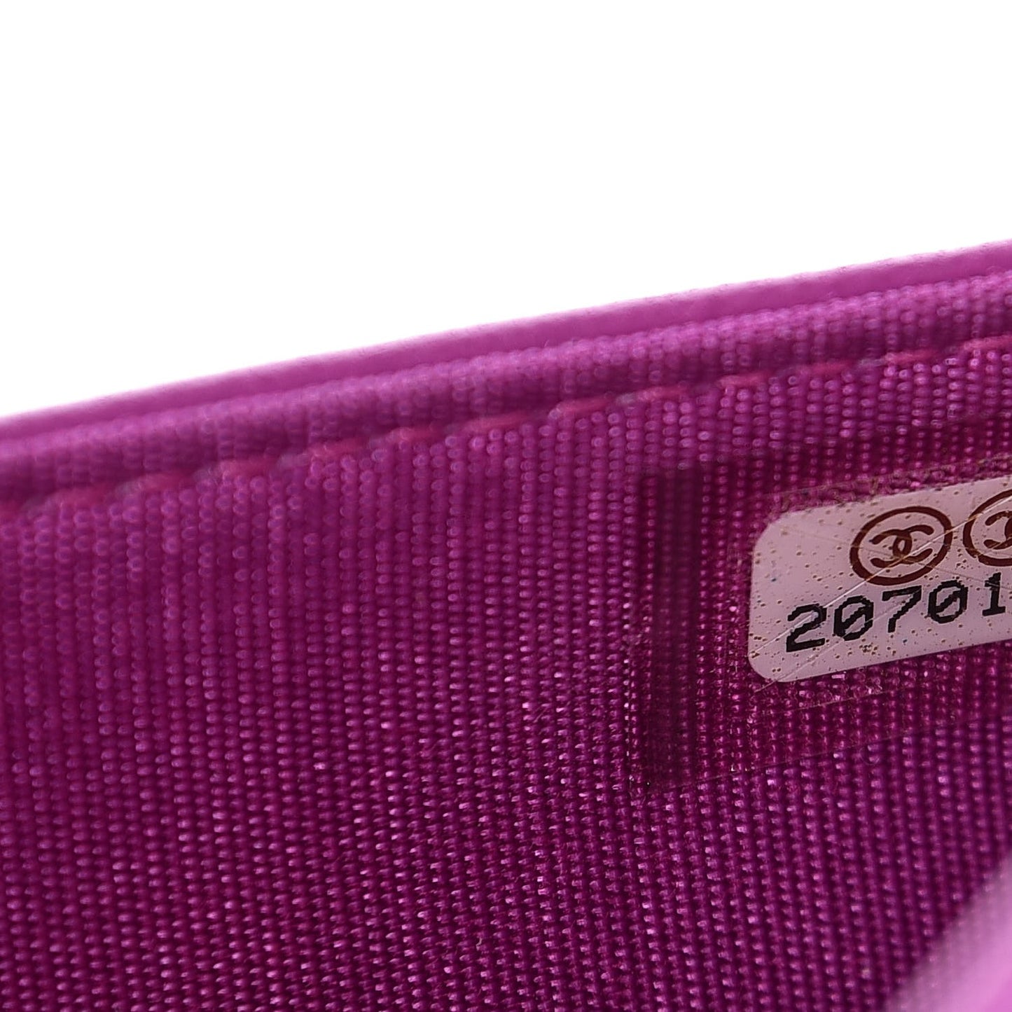 Lambskin Quilted Coco Boy Wallet On Chain WOC Fuchsia