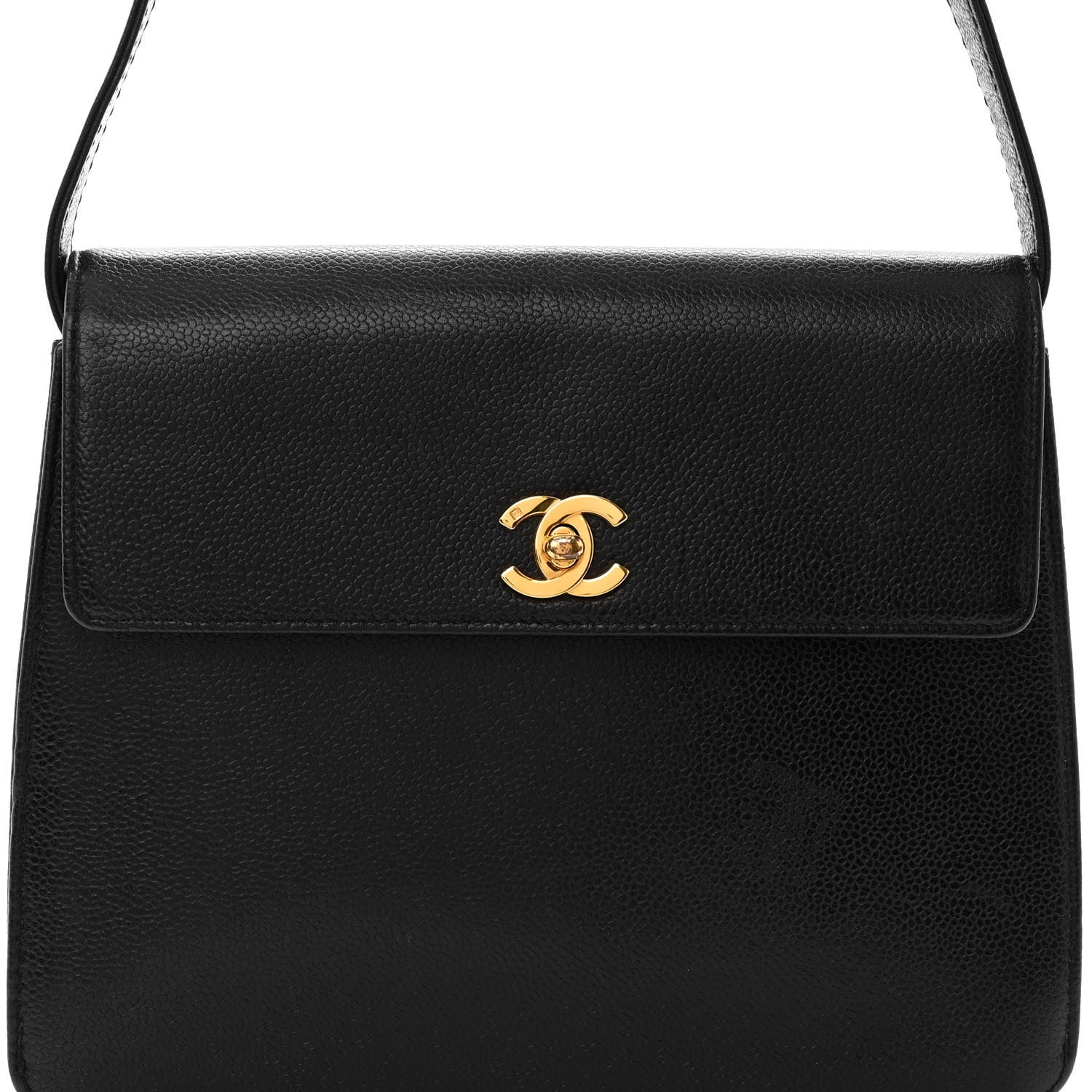 Chanel Caviar Flap Shoulder Bag Black 8 of 13
