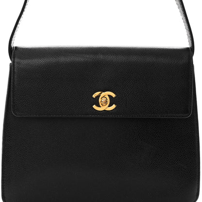 Chanel Caviar Flap Shoulder Bag Black 8 of 13