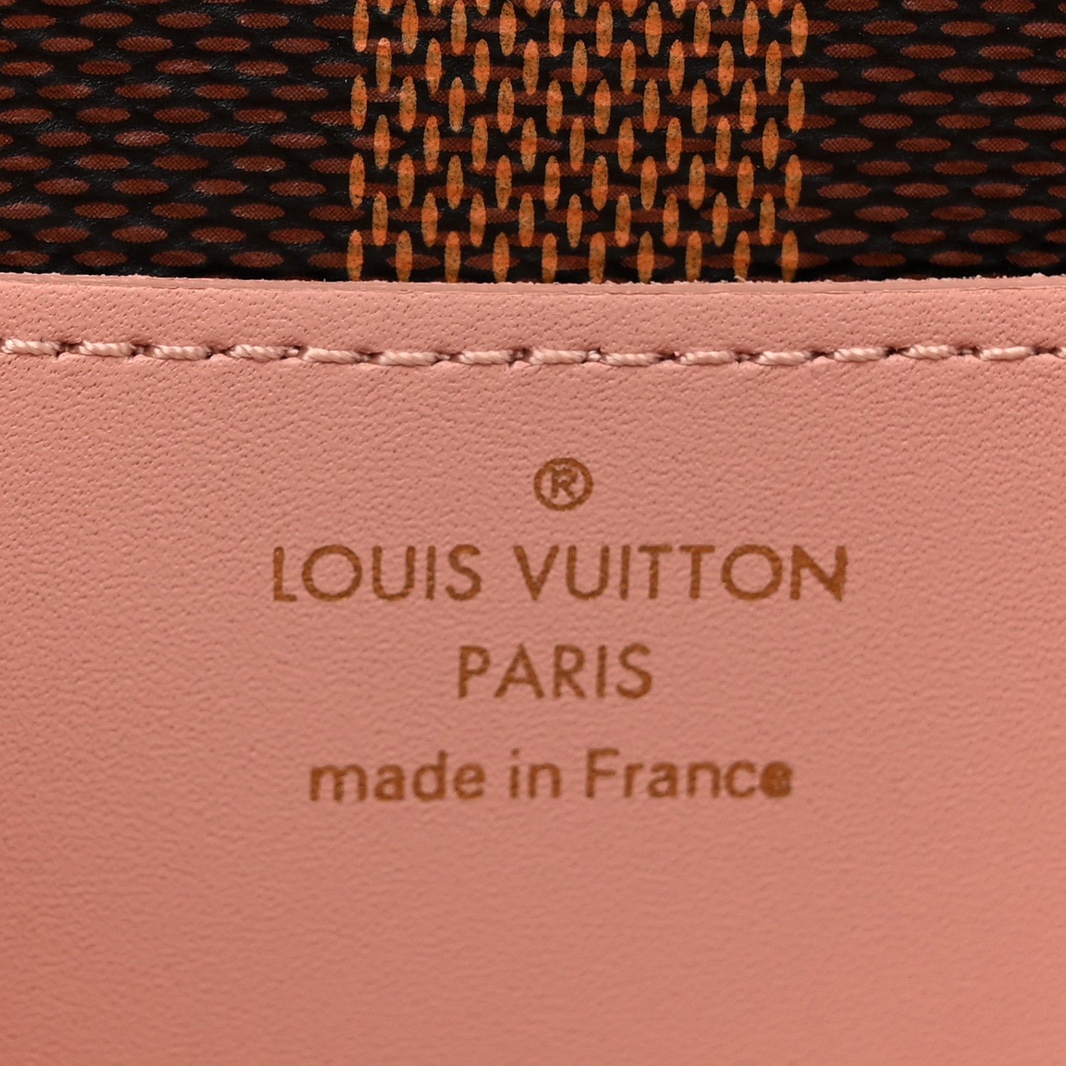 Louis Vuitton Damier Ebene Croisette Chain Wallet Rose Ballerine 7 of 12