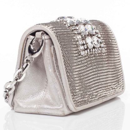 Jimmy Choo Crystal Embellished Mesh Cecile Clutch Bag 4 of 9
