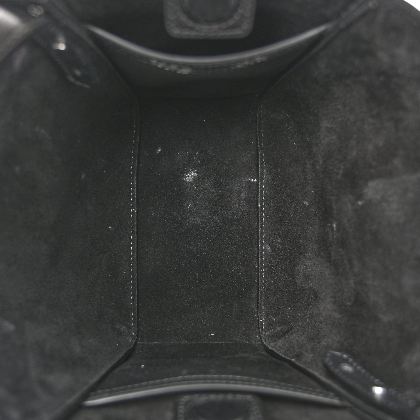 Silky Calfskin Mini Rider's Top Handle Bag Black