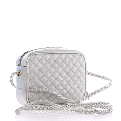 Gucci Laminated Nappa Web Trapuntata Mini GG Shoulder Bag Argento 2 of 10