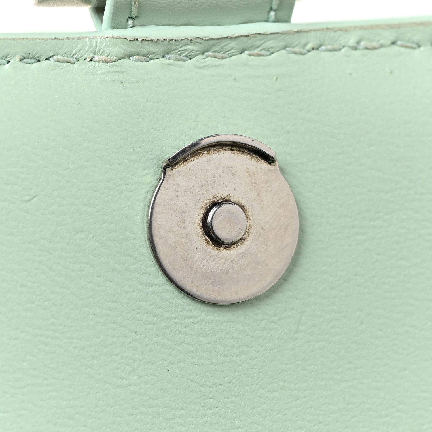 Balenciaga Shiny Box Calfskin Small Hourglass Top Handle Bag Light Green 15 of 18