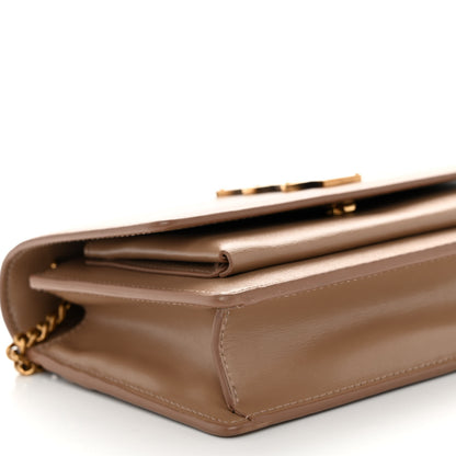 Saint Laurent Calfskin Monogram Sunset Chain Wallet Nude Powder 8 of 9