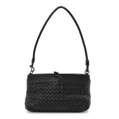 Bottega Veneta Nappa Intrecciato Mini Shoulder Bag Black 1 of 10
