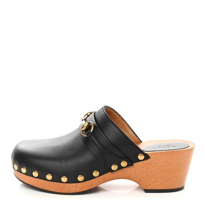 Gucci Calfskin Horsebit Clogs 40 Black 2 of 9