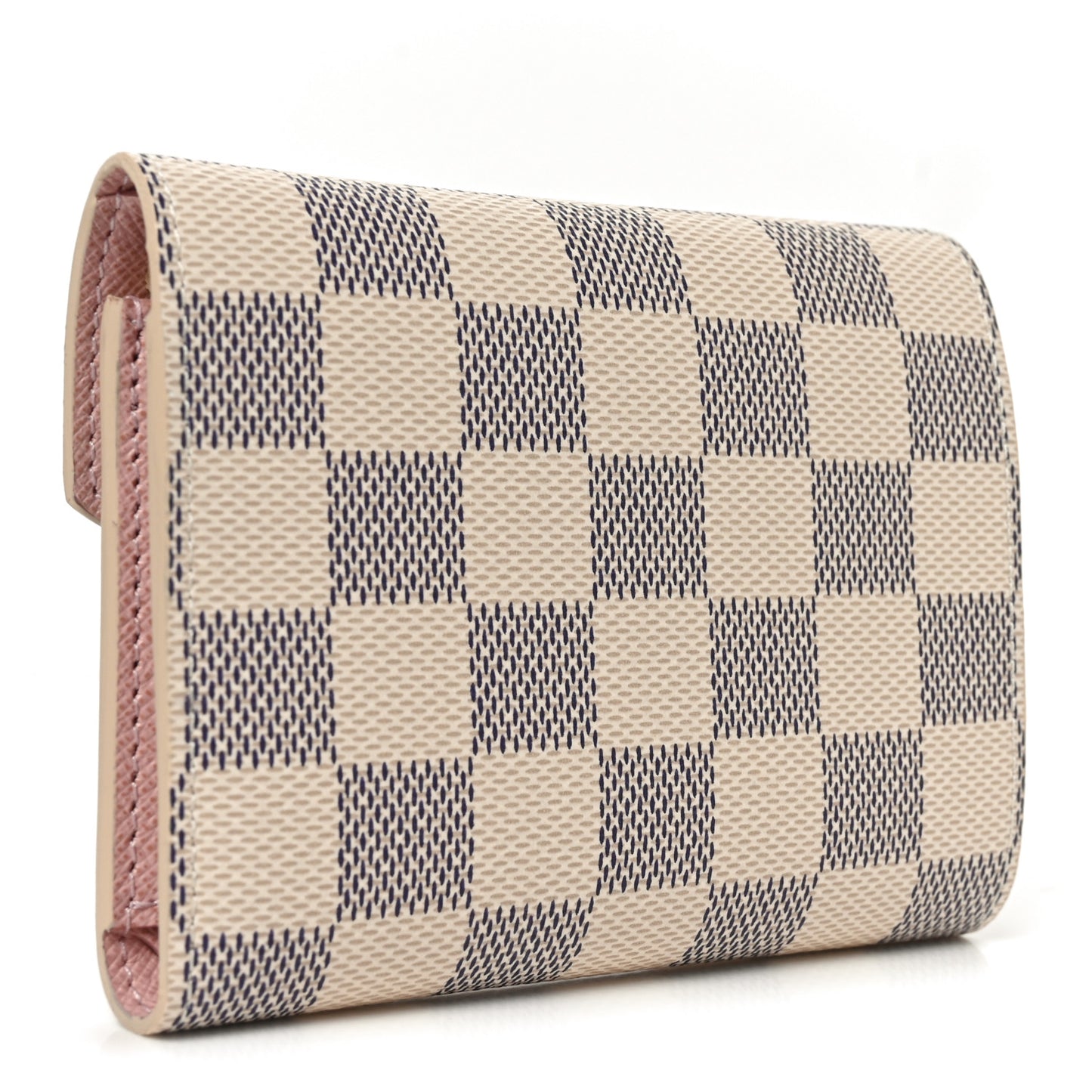 Damier Azur Victorine Wallet Rose Ballerine