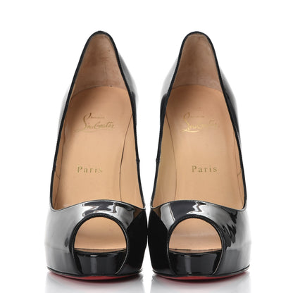 Christian Louboutin Patent Very Prive 120 Pumps 39 Black 2 of 8