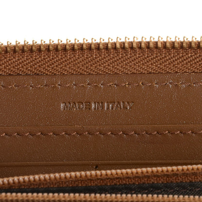 Burberry Stitched Leather Large Ziggy Zip Around Wallet Toffee 7 of 8