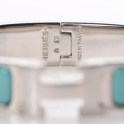 Hermes Enamel Narrow Clic Clac H Bracelet PM Lagon 4 of 6