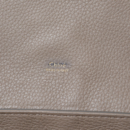 Chloe Shiny Grained Calfskin Medium Aby Day Shoulder Bag Motty Grey 6 of 9