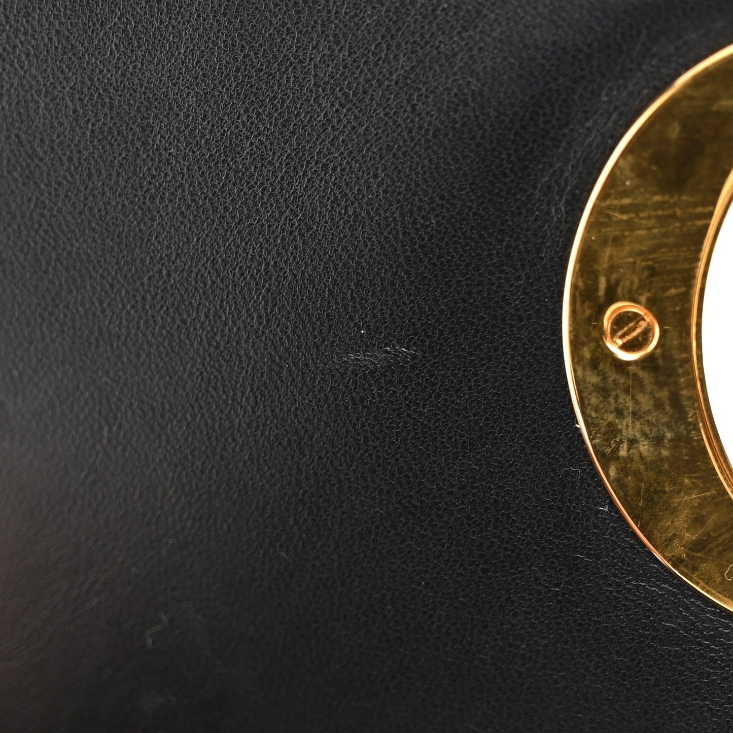 Calfskin Cannage Medium Caro Bag Black