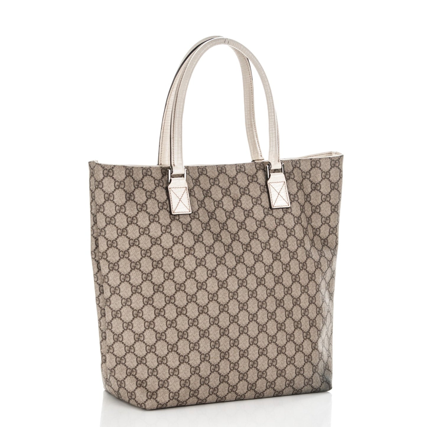 GG Plus Monogram Small Vertical Tote Off White