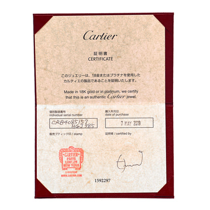 Cartier 18K White Gold 3.5mm LOVE Wedding Band Ring 57 8 6 of 6
